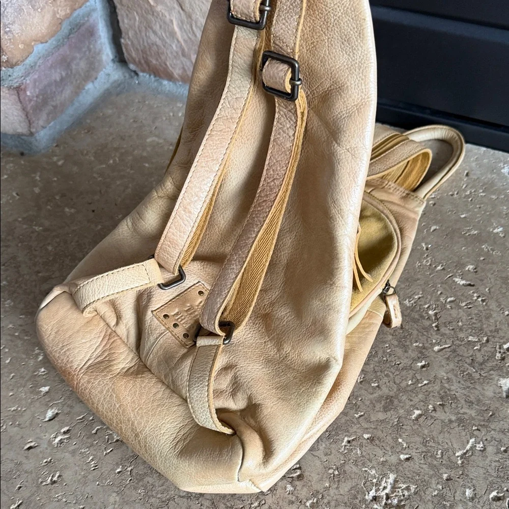 We The Free Tan Soft Leather - Sling Bag Backpack - Excellent Condition
